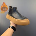 British Style Leather Casual Martin Boots